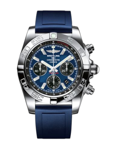 Chronomat 44 Stainless Steel / Blackeye Blue / Rubber