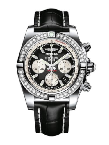 Chronomat 44 Stainless Steel / Diamond / Onyx Black / Croco