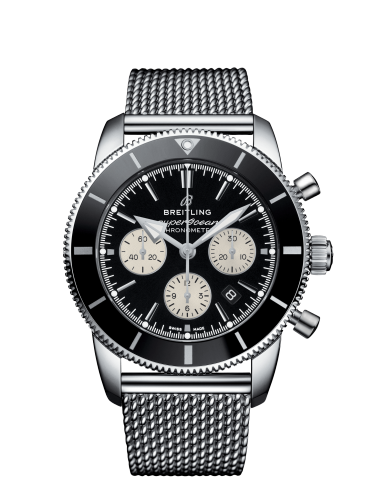 Superocean Heritage II B01 Chronograph 44 Stainless Steel / Black / Bracelet