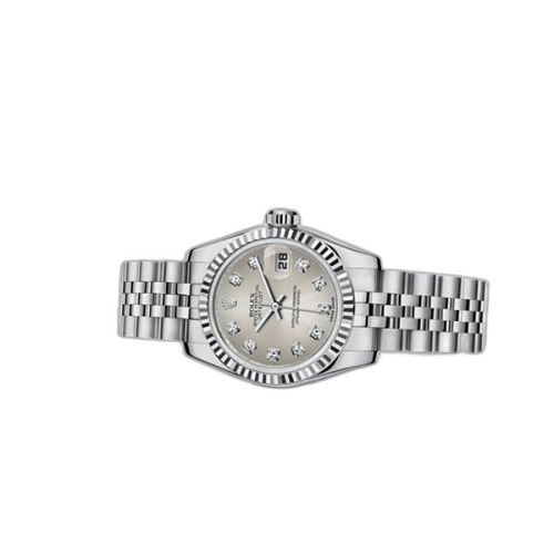 Lady-Datejust 26 Fluted Silver Diamonds Jubilee
