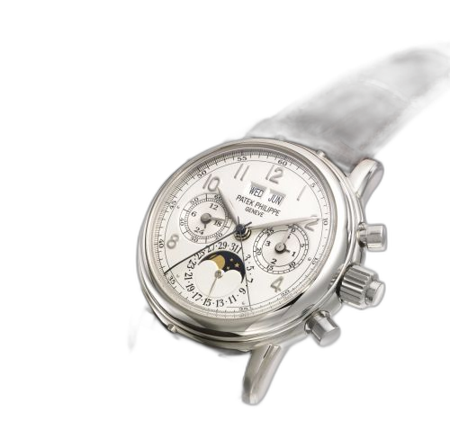 Perpetual Calendar Split Seconds Chronograph 5004 White Gold / White Arabic
