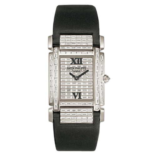 Twenty~4 4911 White Gold Baguette