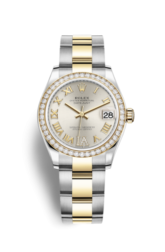 Datejust 31 Stainless Steel / Yellow Gold / Diamond / Silver - Roman / Oyster