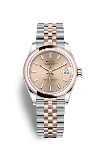Datejust 31 Stainless Steel/ Rose Gold / Domed / Rose / Jubilee