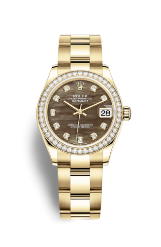 Datejust 31 Yellow Gold / Diamond / Black MOP / Oyster