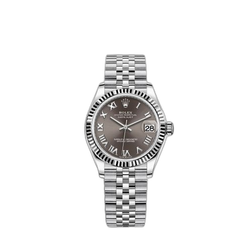 Datejust 31 Stainless Steel Fluted / Jubilee / Grey - Roman