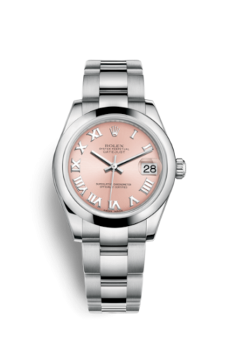 Datejust 31 Stainless Steel Domed / Oyster / Pink Roman