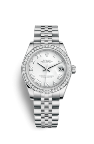 Datejust 31 Stainless Steel Diamond / Jubilee / White - Roman