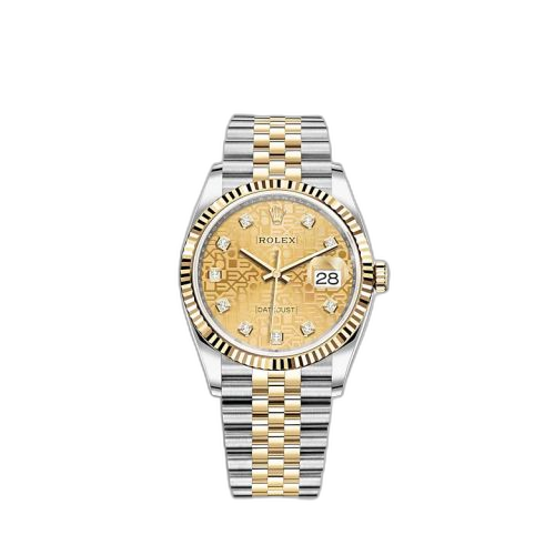 Datejust 36 Stainless Steel / Yellow Gold / Fluted / Champagne Computer / Jubilee
