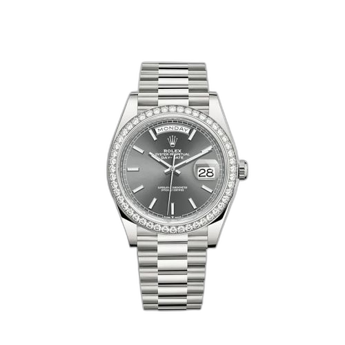 Day-Date 40 White Gold - Diamond / Grey