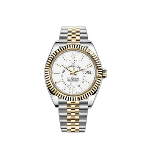 Sky-Dweller Stainless Steel / Yellow Gold / White / Jubilee