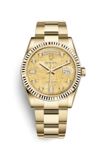 Day-Date 36 Yellow Gold Fluted / Oyster / Champagne MOP Computer