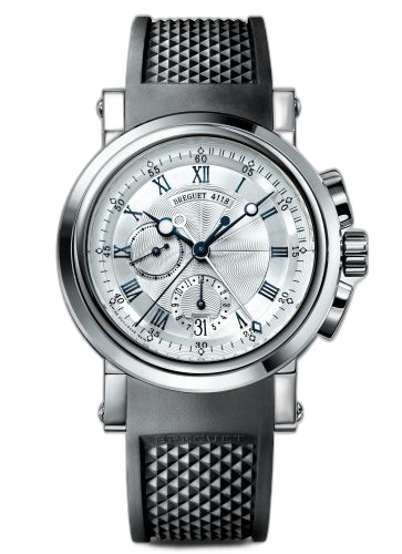 Marine Chronograph 5827 White Gold / Silver / Rubber