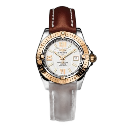Cockpit Lady Gold Bezel / Silver / Calf