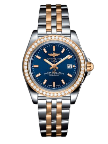 Galactic 32 Sleek Edition Stainless Steel / Rose Gold / Diamond / Horizon Blue / Bracelet