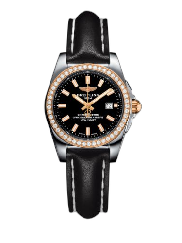 Galactic 29 Stainless Steel / Rose Gold / Diamond / Trophy Black / Calf