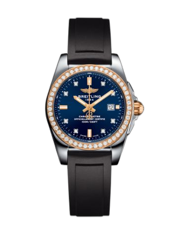 Galactic 29 Stainless Steel / Rose Gold / Diamond / Horizon Blue Diamond / Rubber