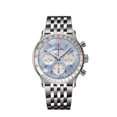 Navitimer B01 Chronograph 41 Stainless Steel / Blue MOP Japan / Bracelet