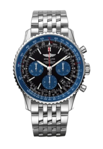 Navitimer 01 43 Stainless Steel / Blue Edition / Bracelet