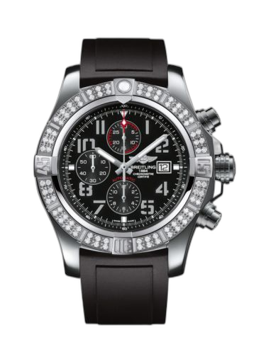Super Avenger II Stainless Steel / Diamond / Volcano Black / Rubber / Pin