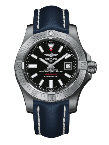 Avenger II Seawolf Stainless Steel / Volcano Black / Calf / Pin