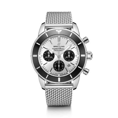 Superocean Heritage II B01 Chronograph 44 Stainless Steel / Silver / Bracelet