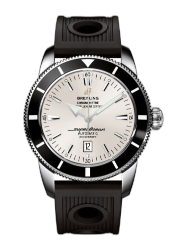 Superocean Heritage 46 Stainless Steel / Black / Stratus Silver / Rubber