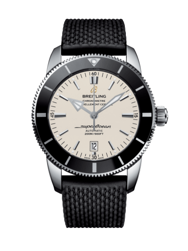 Superocean Heritage II 46 Stainless Steel / Black / Silver / Rubber / Folding