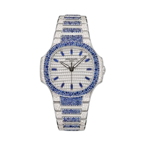 Nautilus 7118 Haute Joaillerie White Gold - Sapphire