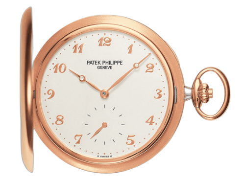 Pocket Watch Savonette Rose Gold / Silver