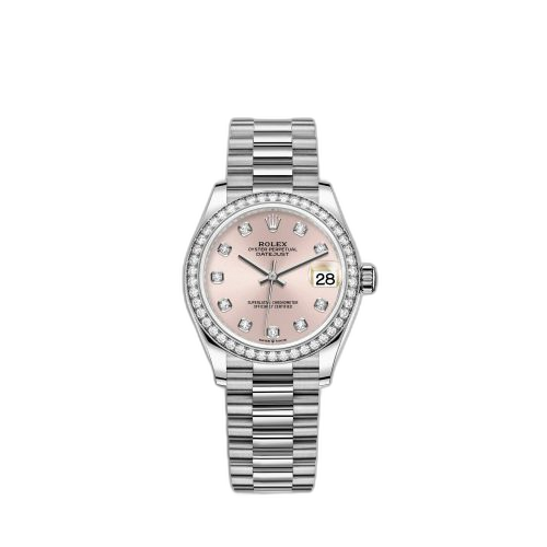 Datejust 31 White Gold Diamond / Pink - Diamond