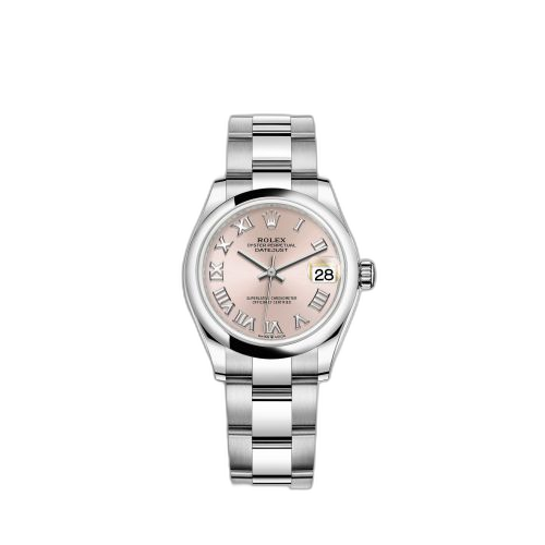 Datejust 31 Stainless Steel / Oyster / Pink - Roman