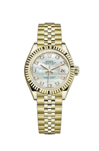 Lady-Datejust 28 Yellow Gold Fluted / Jubilee / MOP