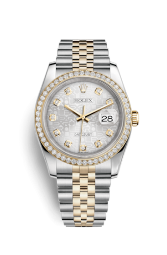 Datejust 36 Rolesor Yellow Diamond / Jubilee / Silver Computer