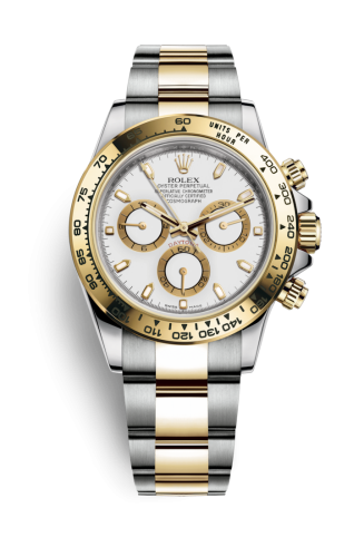Cosmograph Daytona Stainless Steel / Yellow Gold / White