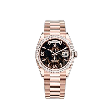 Day-Date 36 Everose Gold / Diamond / Eisenkiesel / President