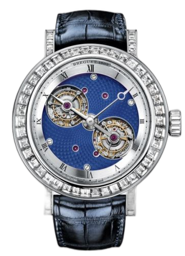 Double Tourbillon 5349 Platinum - Baguette / Blue