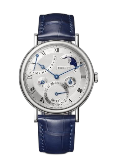 Classique Perpetual Calendar 7327 White Gold / Silver