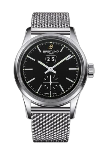 Transocean 38 Stainless Steel / Black / Bracelet
