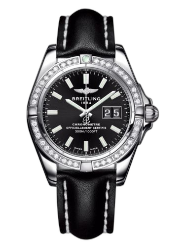 Galactic 41 Stainless Steel / Diamond / Onyx Black / Calf