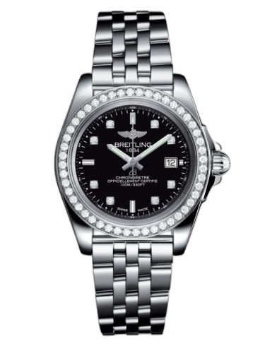 Galactic 32 Sleek Edition Stainless Steel / Diamond / Trophy Black Diamond / Bracelet