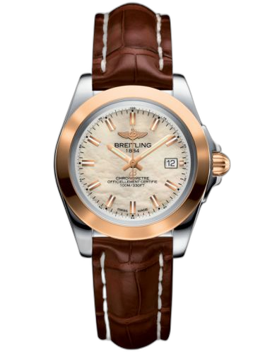 Galactic 32 Sleek Edition Stainless Steel / Rose Gold / Pearl / Croco