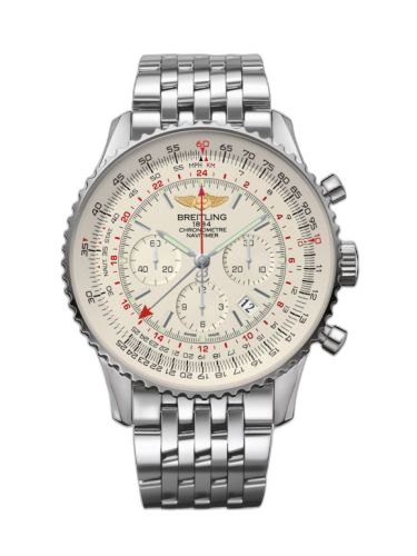 Navitimer GMT Stainless Steel / Silver / Bracelet