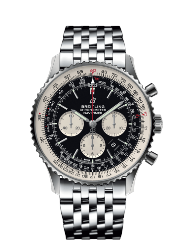 Navitimer 1 B01 Chronograph 46 Stainless Steel / Black / Bracelet