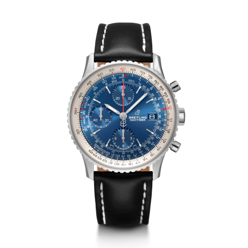Navitimer 1 Chronograph 41 Stainless Steel / Blue / Calf / Folding