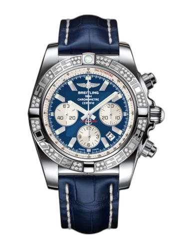Chronomat 44 Stainless Steel / Diamond / Metallica Blue / Croco