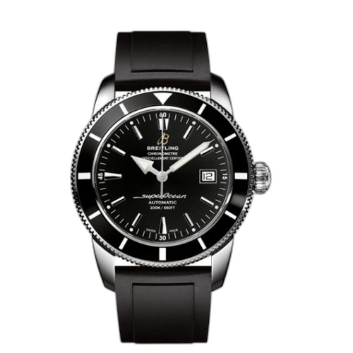 Superocean Heritage 42 Stainless Steel / Black / Volcano Black / Rubber