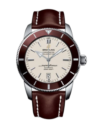 Superocean Heritage II 46 Stainless Steel / Bronze / Silver / Calf / Pin