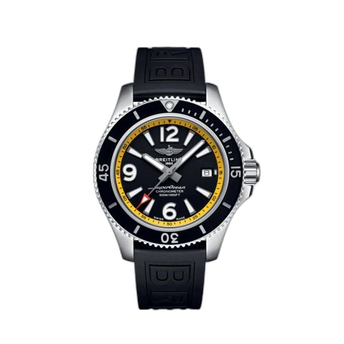 Superocean 42 Stainless Steel / Black - Yellow / eComm