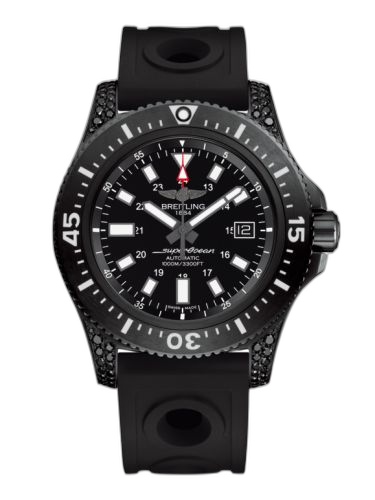Superocean 44 Special Blacksteel / Diamondworks / Black / Rubber